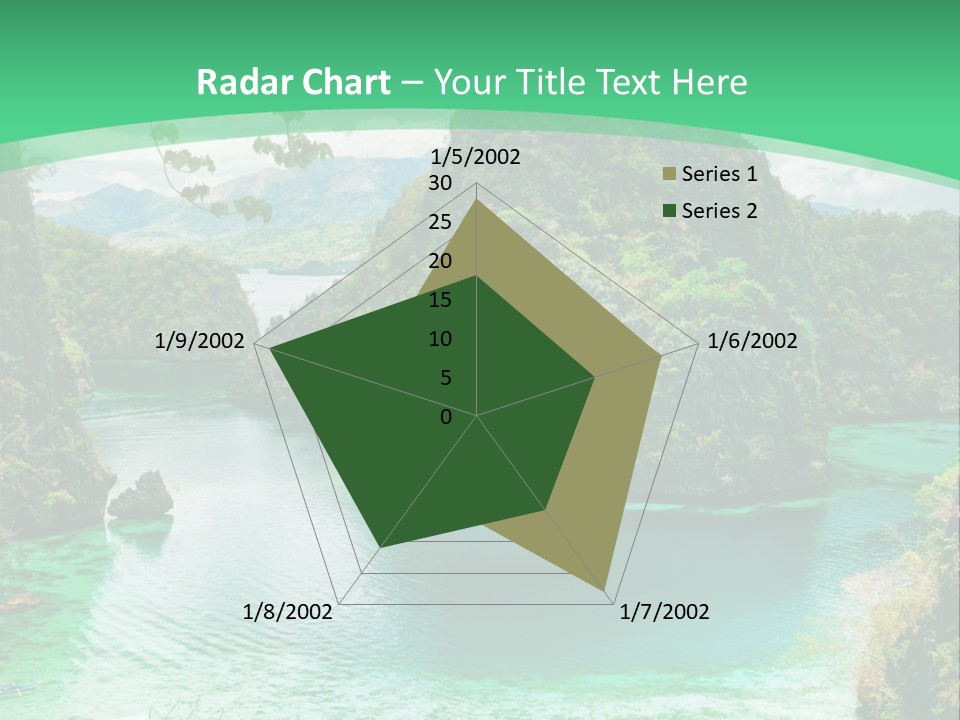 Vertical Ocean Sea PowerPoint Template
