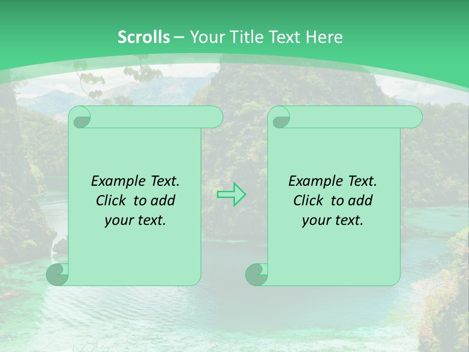 Vertical Ocean Sea PowerPoint Template