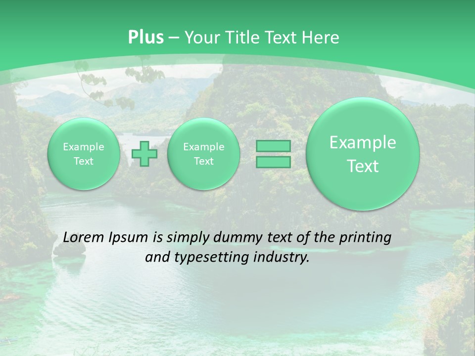 Vertical Ocean Sea PowerPoint Template