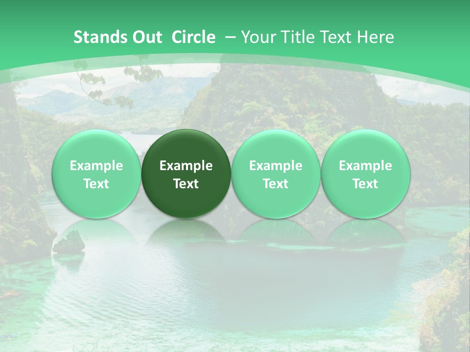 Vertical Ocean Sea PowerPoint Template