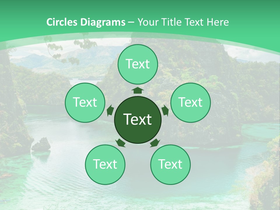 Vertical Ocean Sea PowerPoint Template