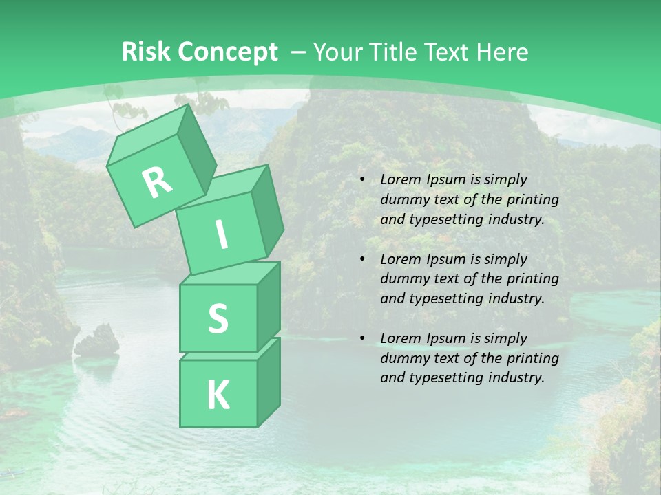 Vertical Ocean Sea PowerPoint Template