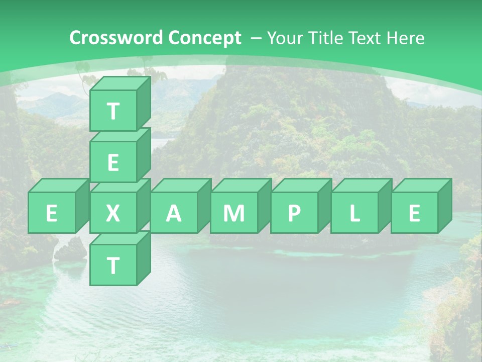 Vertical Ocean Sea PowerPoint Template