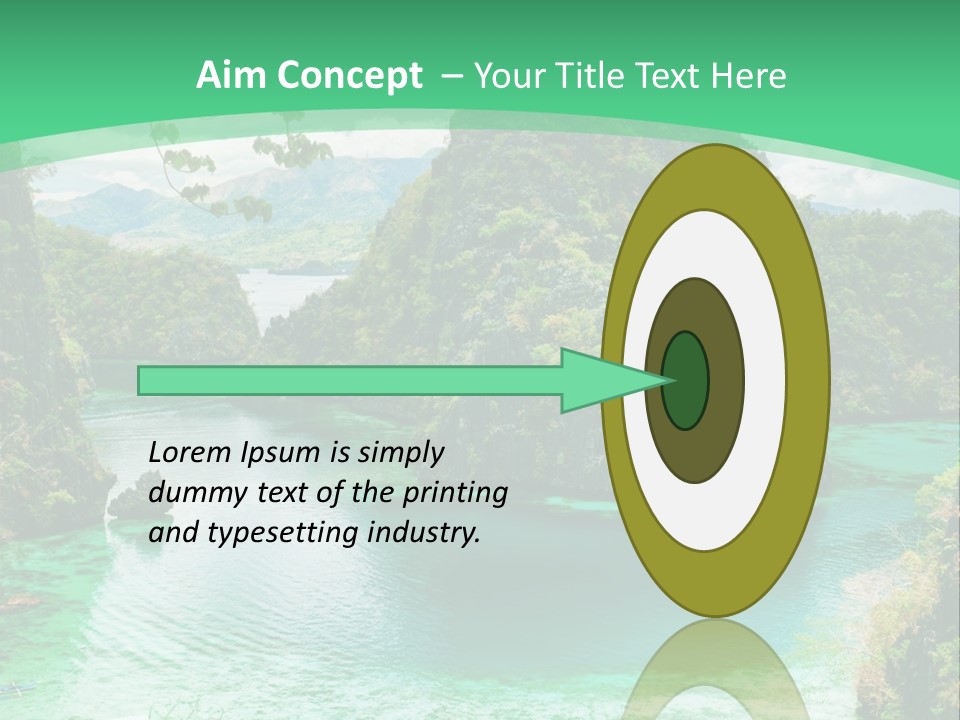 Vertical Ocean Sea PowerPoint Template