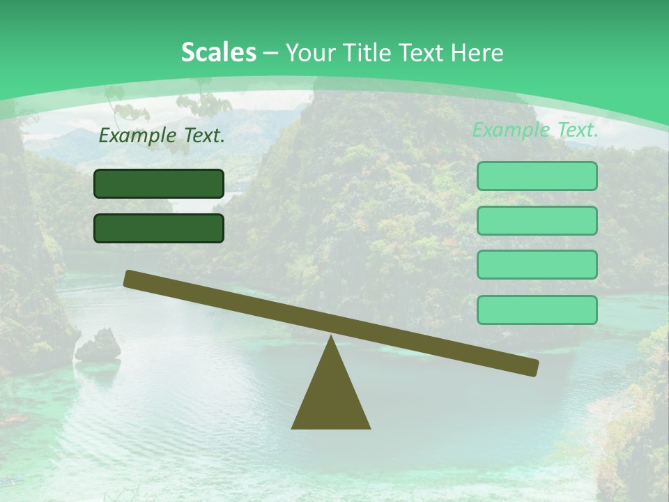 Vertical Ocean Sea PowerPoint Template