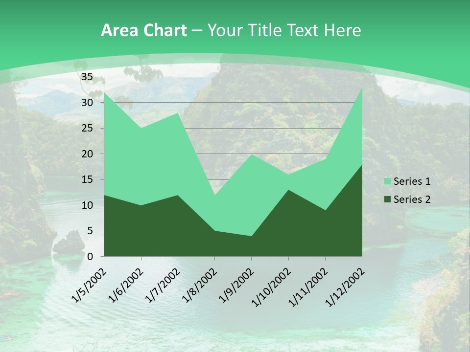 Vertical Ocean Sea PowerPoint Template