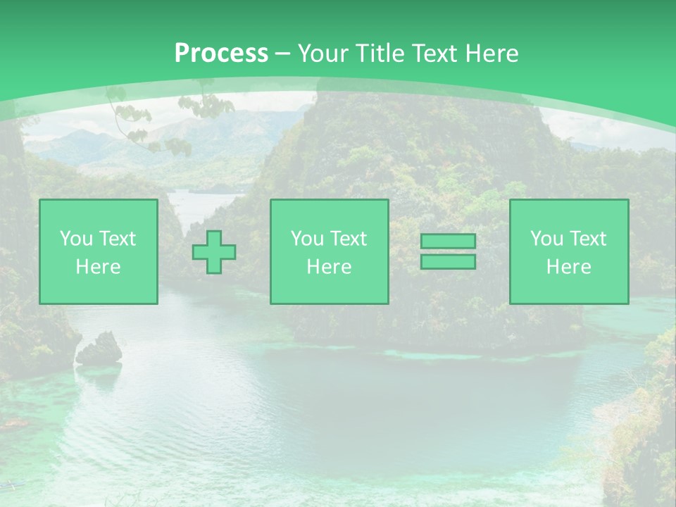 Vertical Ocean Sea PowerPoint Template