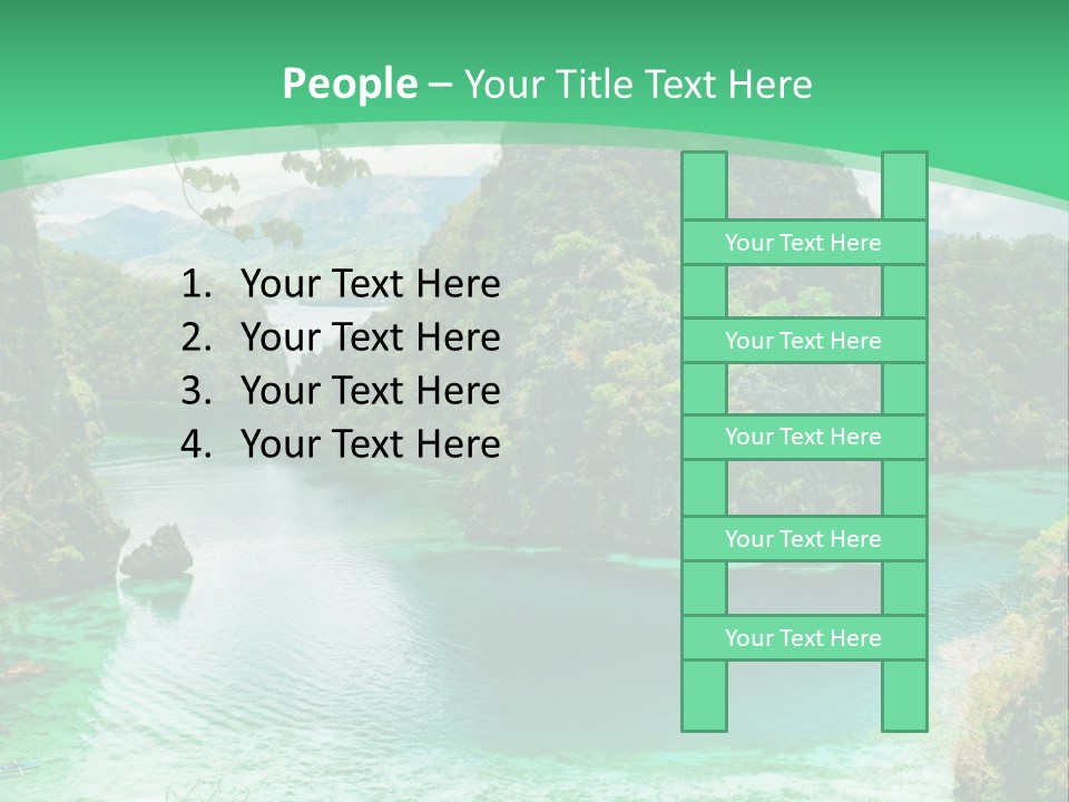 Vertical Ocean Sea PowerPoint Template