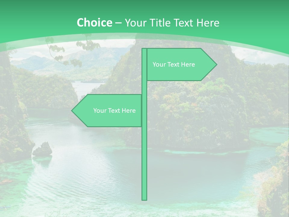 Vertical Ocean Sea PowerPoint Template