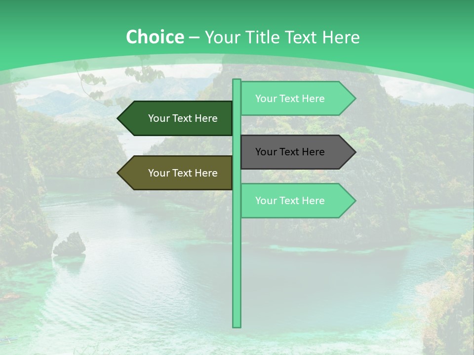 Vertical Ocean Sea PowerPoint Template