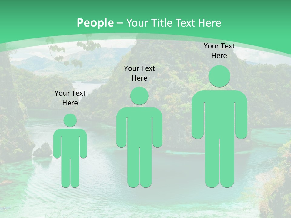 Vertical Ocean Sea PowerPoint Template