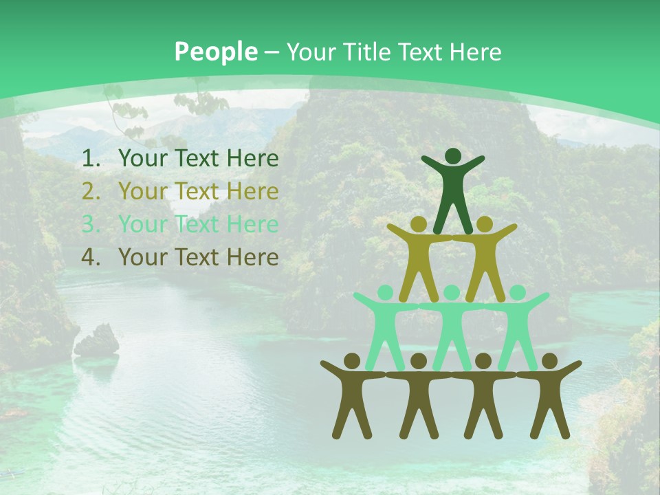 Vertical Ocean Sea PowerPoint Template