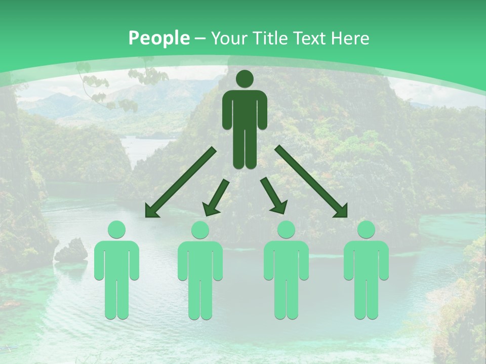 Vertical Ocean Sea PowerPoint Template