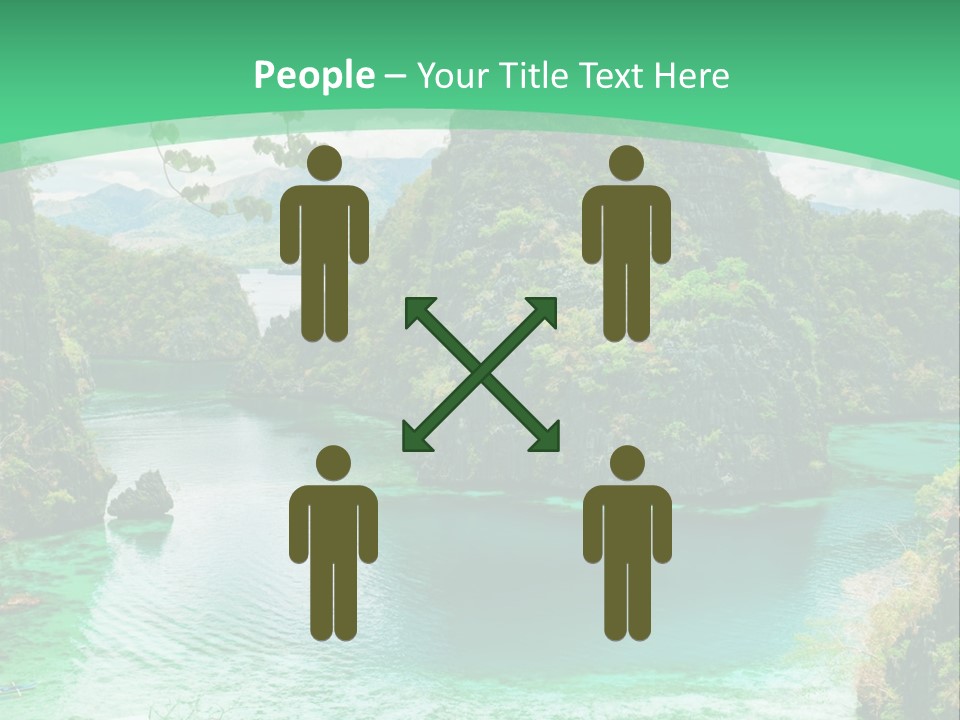 Vertical Ocean Sea PowerPoint Template