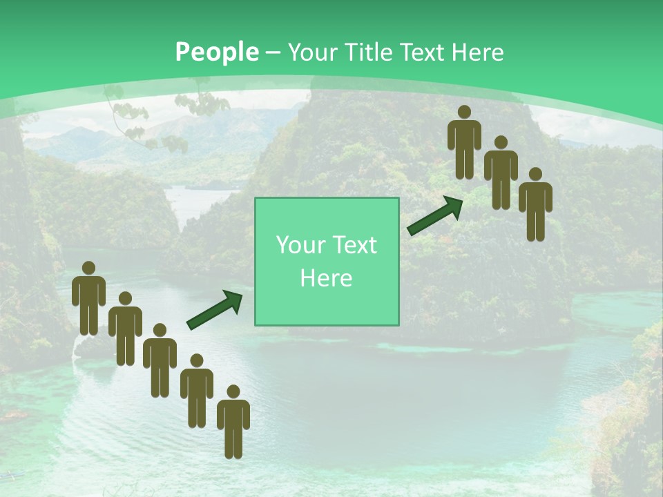 Vertical Ocean Sea PowerPoint Template