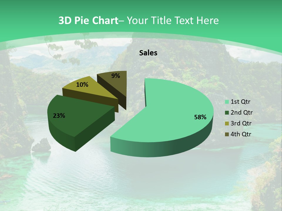 Vertical Ocean Sea PowerPoint Template