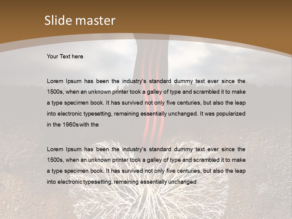 Earth Care Tree PowerPoint Template