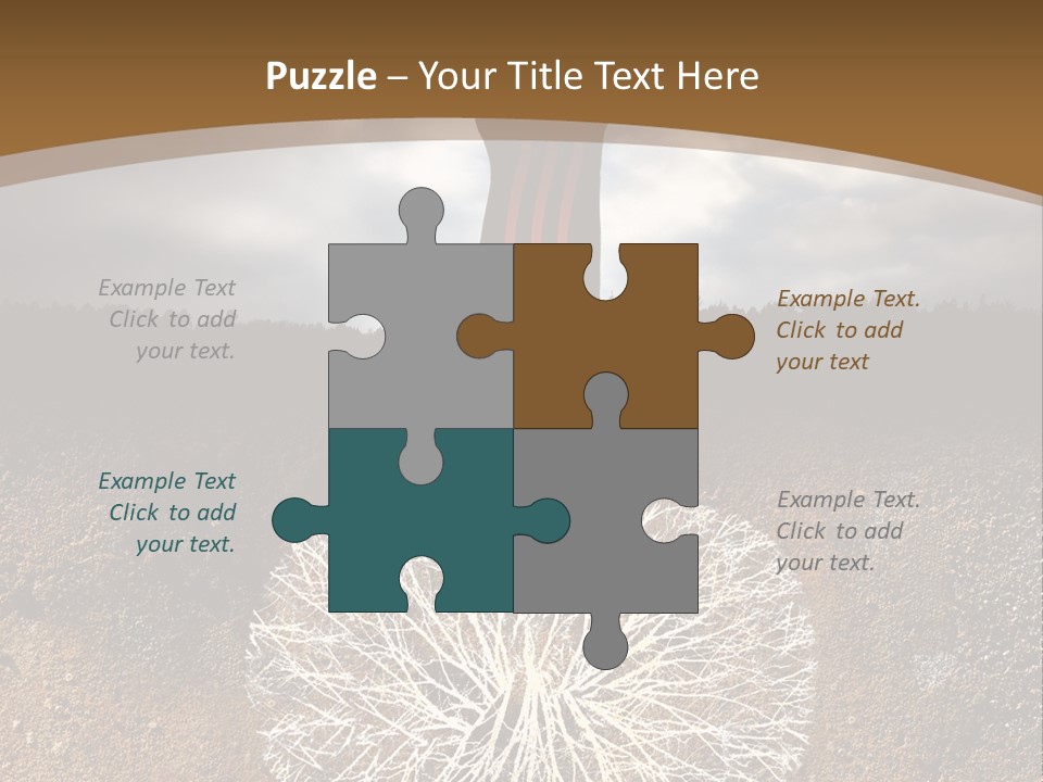 Earth Care Tree PowerPoint Template