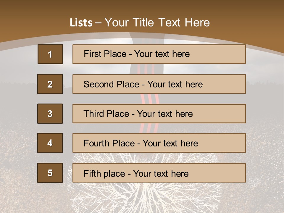 Earth Care Tree PowerPoint Template