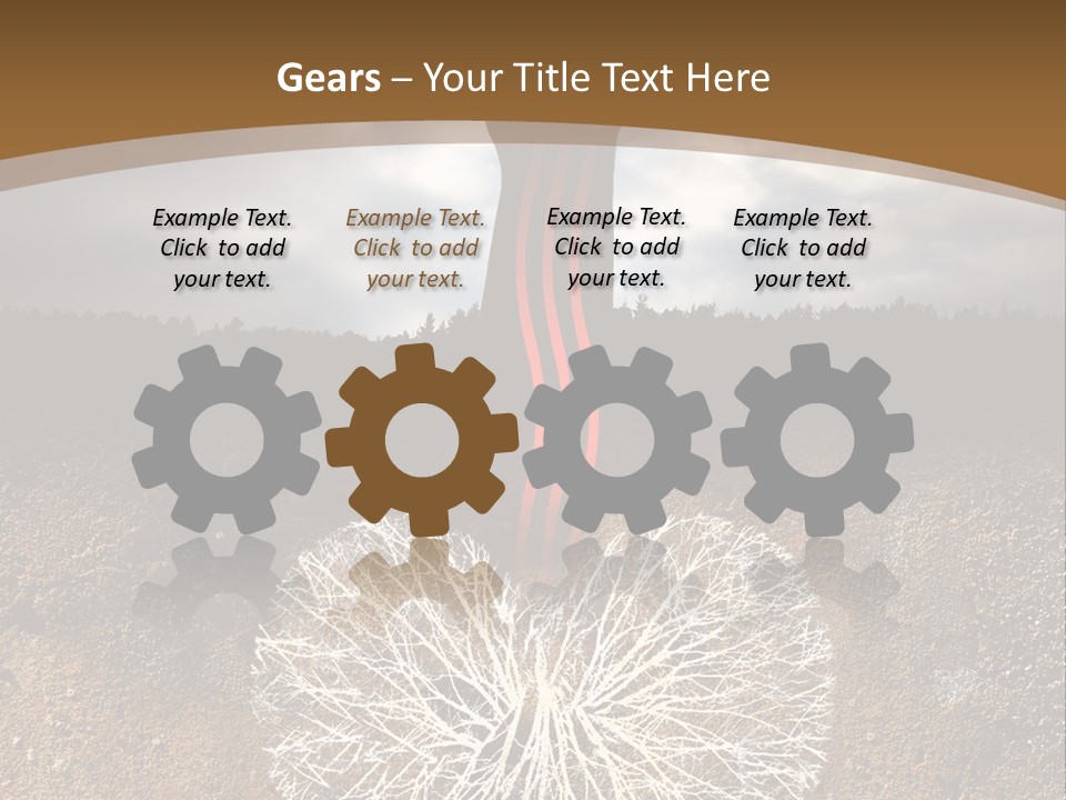 Earth Care Tree PowerPoint Template