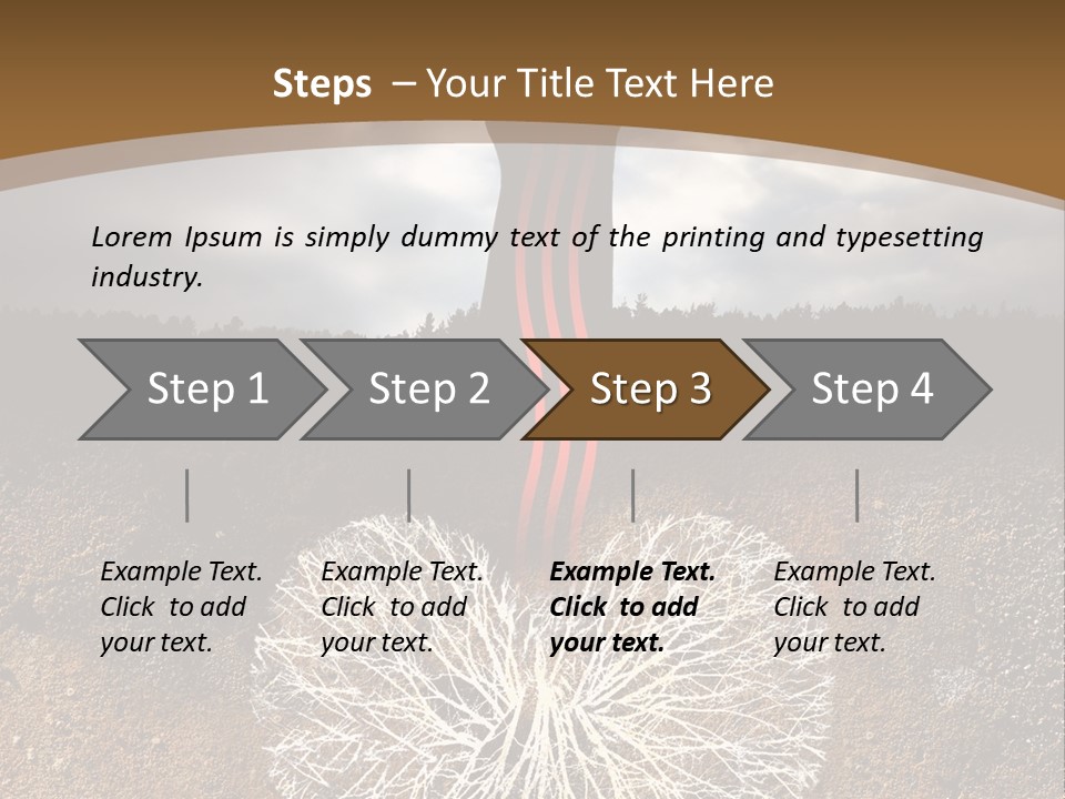 Earth Care Tree PowerPoint Template