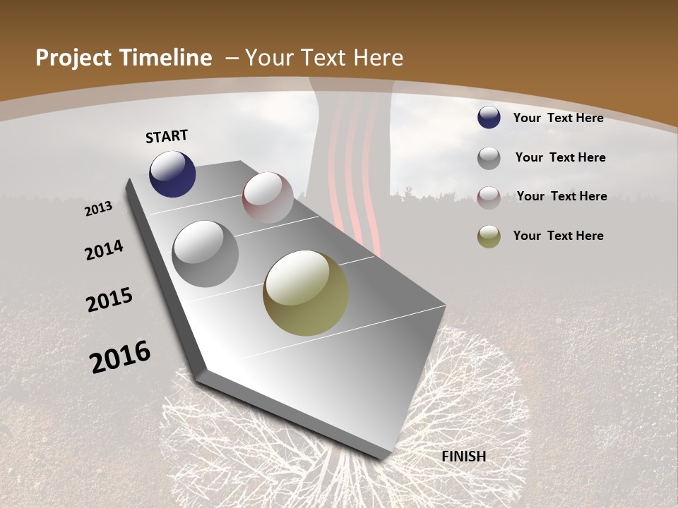 Earth Care Tree PowerPoint Template