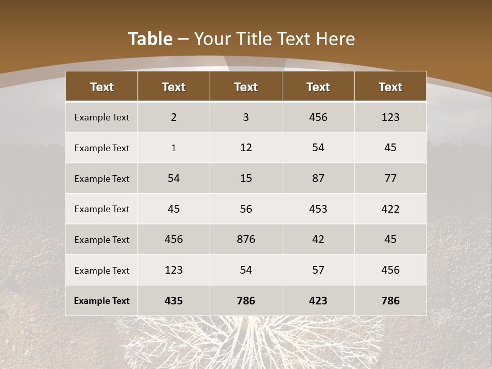 Earth Care Tree PowerPoint Template
