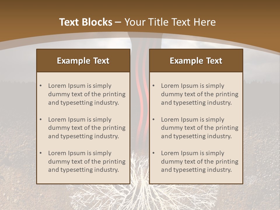 Earth Care Tree PowerPoint Template