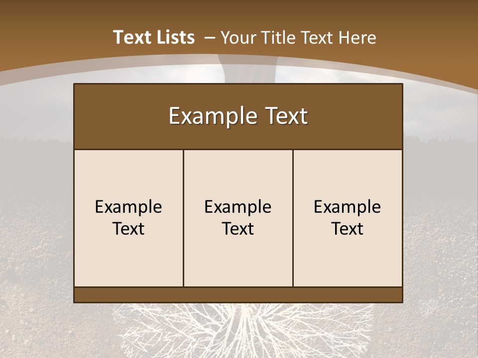 Earth Care Tree PowerPoint Template