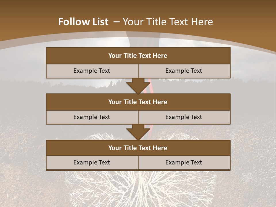 Earth Care Tree PowerPoint Template