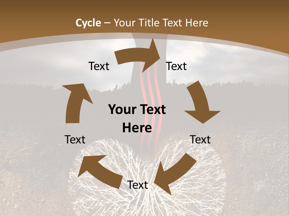 Earth Care Tree PowerPoint Template