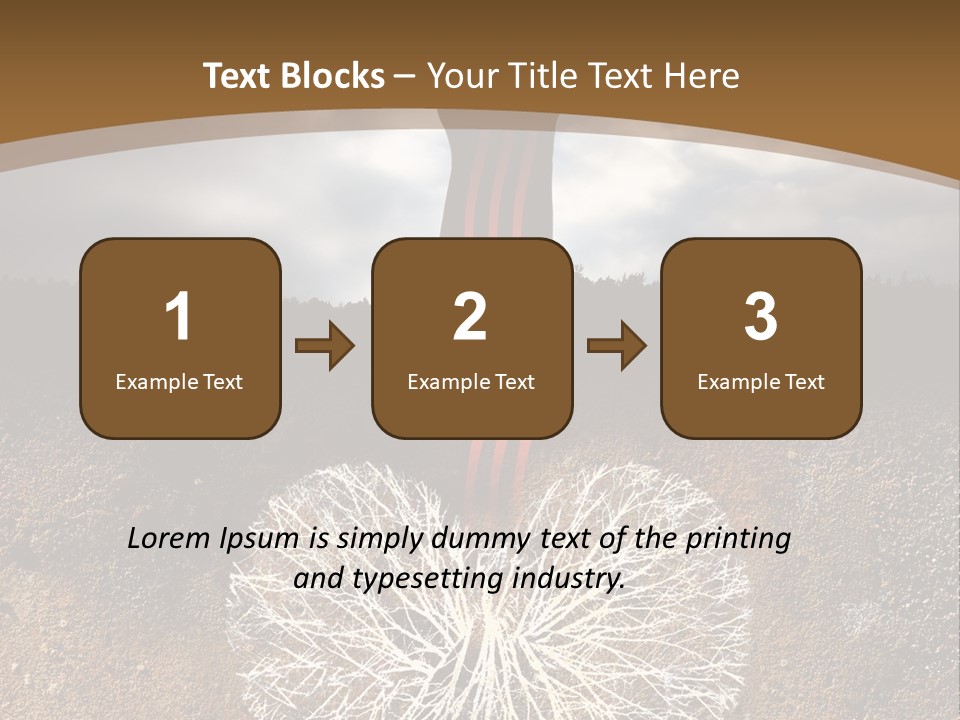 Earth Care Tree PowerPoint Template