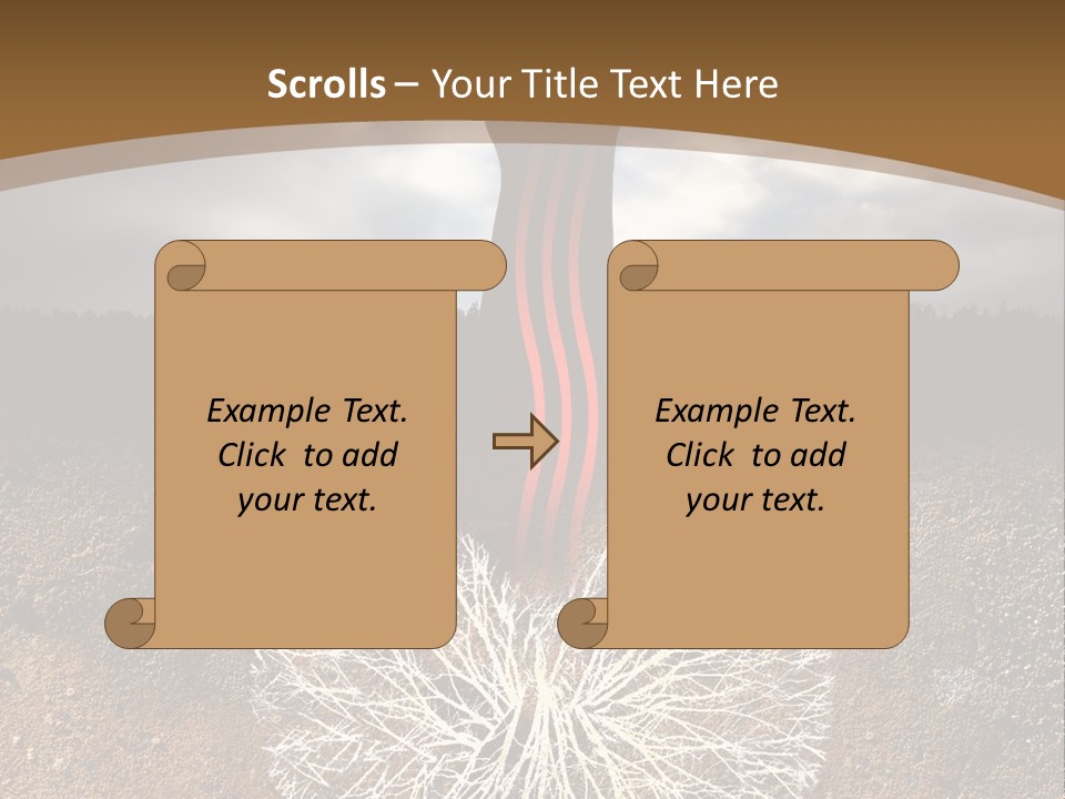 Earth Care Tree PowerPoint Template