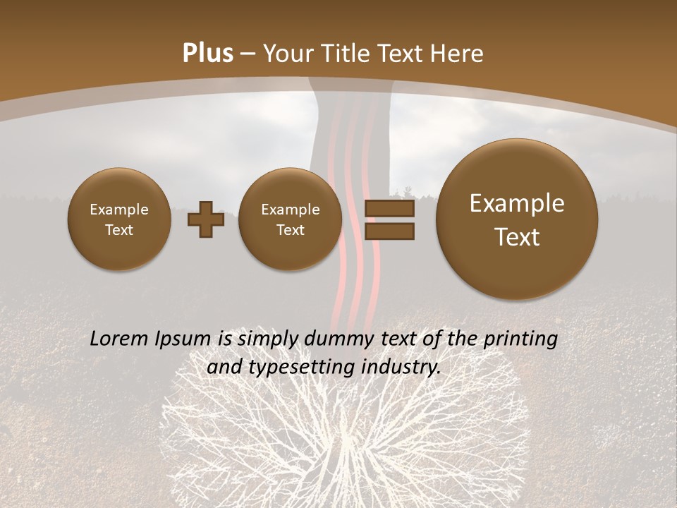 Earth Care Tree PowerPoint Template