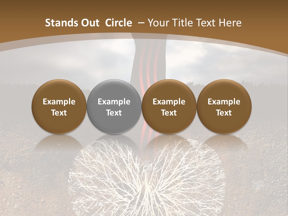 Earth Care Tree PowerPoint Template