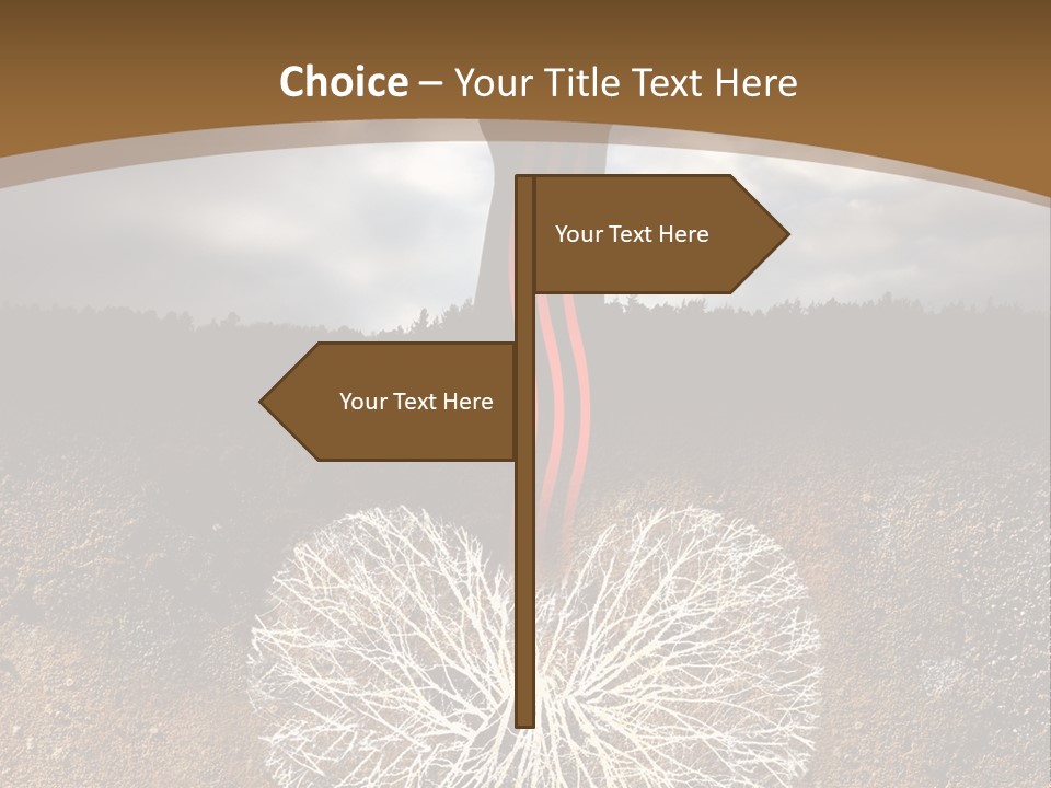Earth Care Tree PowerPoint Template