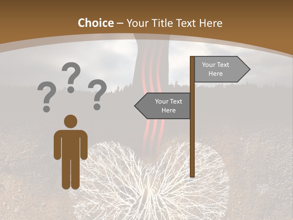 Earth Care Tree PowerPoint Template