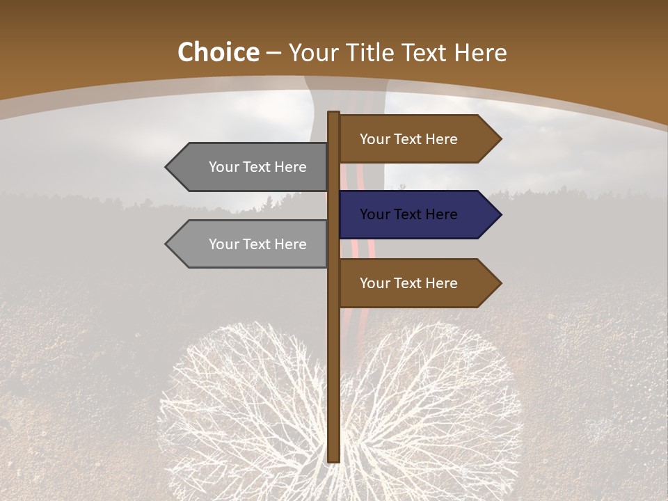 Earth Care Tree PowerPoint Template