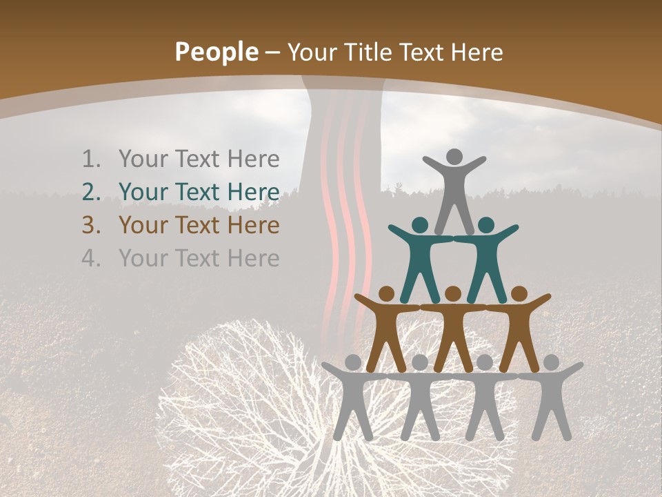 Earth Care Tree PowerPoint Template