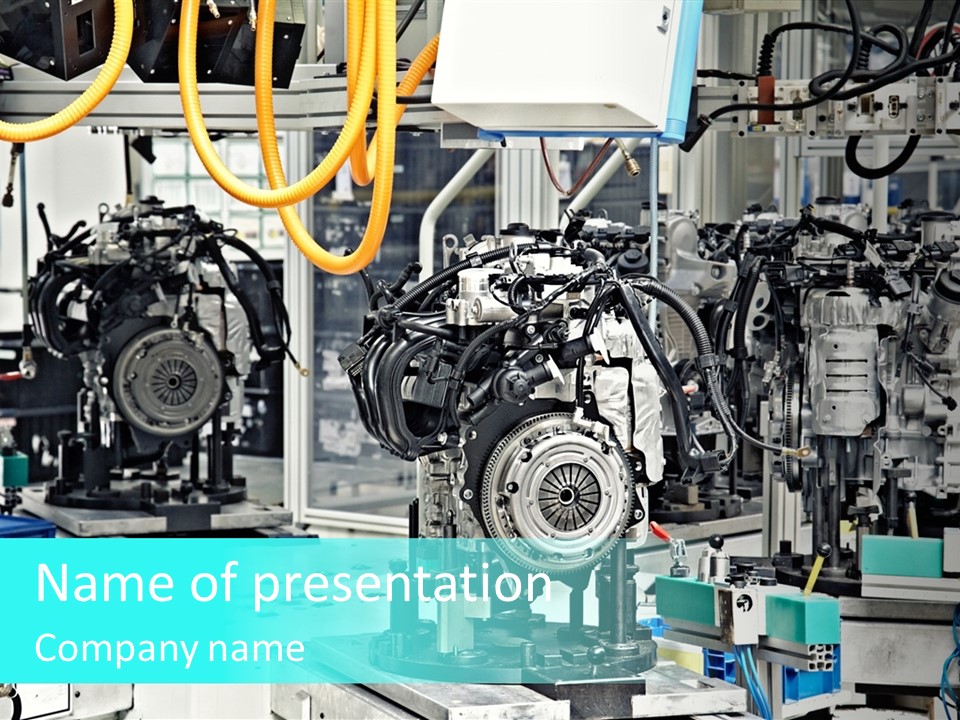 Automotive Industry Steel PowerPoint Template