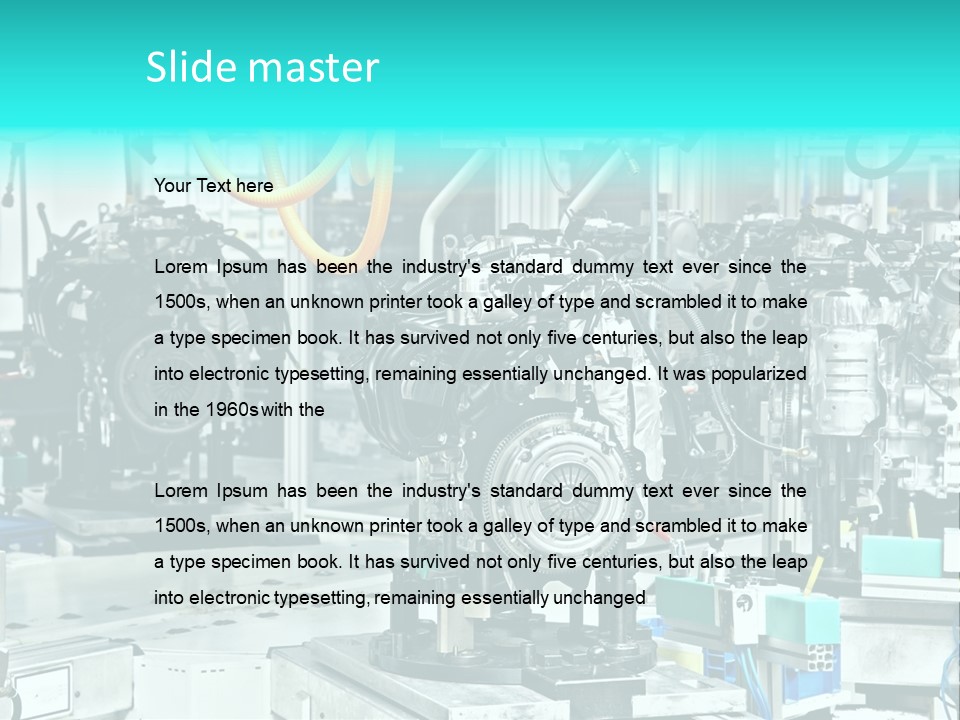 Automotive Industry Steel PowerPoint Template