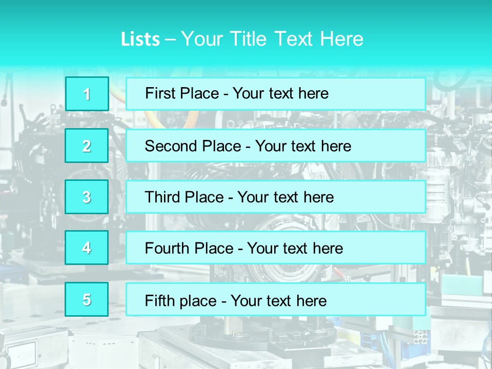 Automotive Industry Steel PowerPoint Template