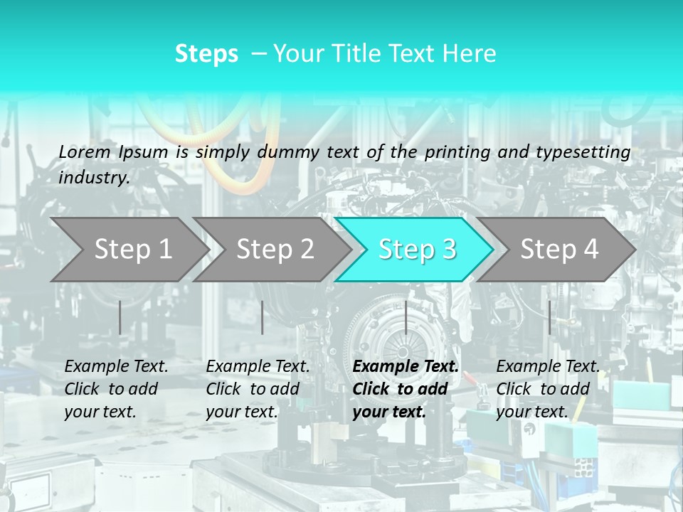 Automotive Industry Steel PowerPoint Template