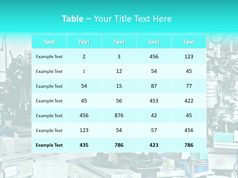 Automotive Industry Steel PowerPoint Template