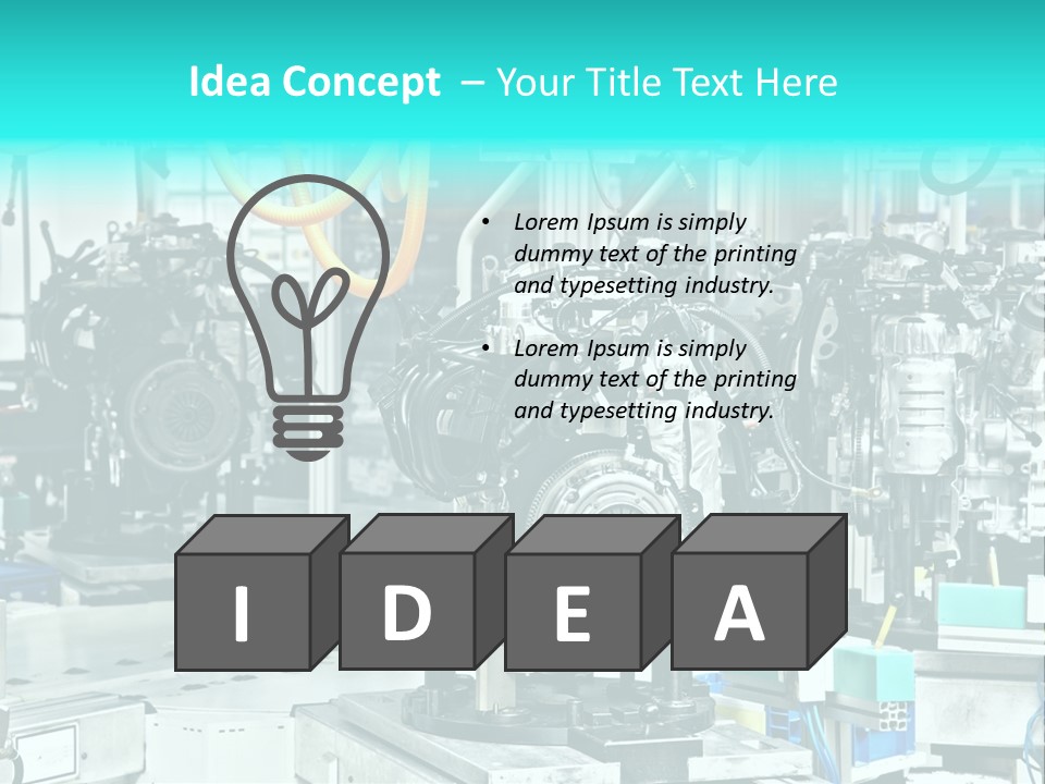 Automotive Industry Steel PowerPoint Template