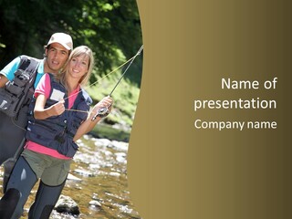 Catching River Leisure PowerPoint Template