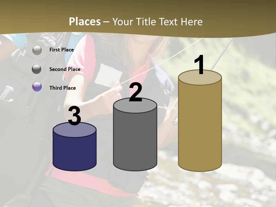 Catching River Leisure PowerPoint Template