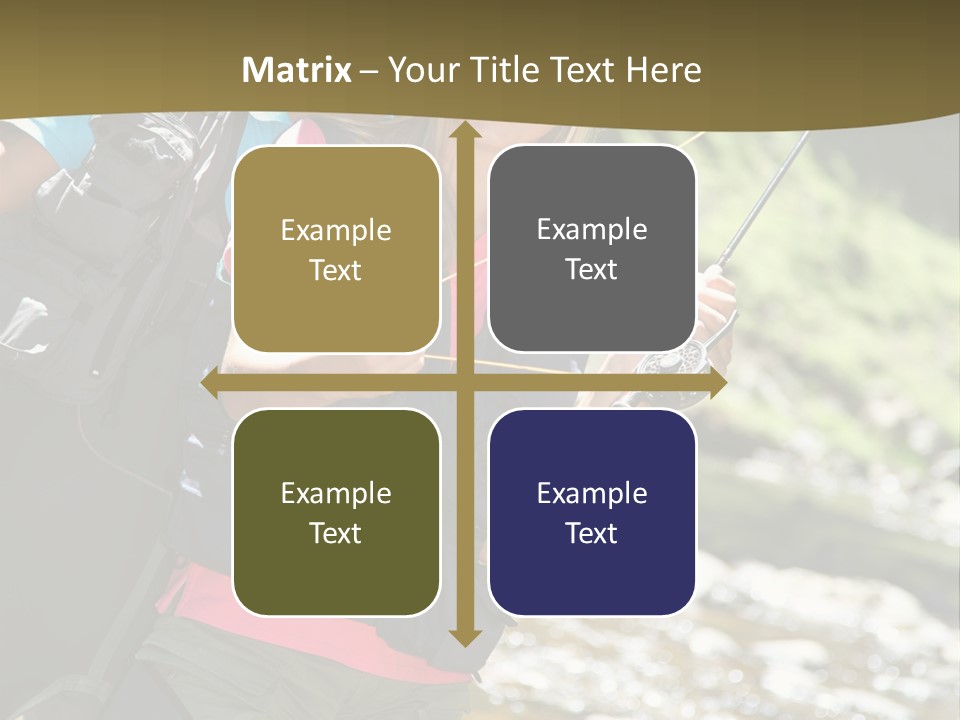 Catching River Leisure PowerPoint Template