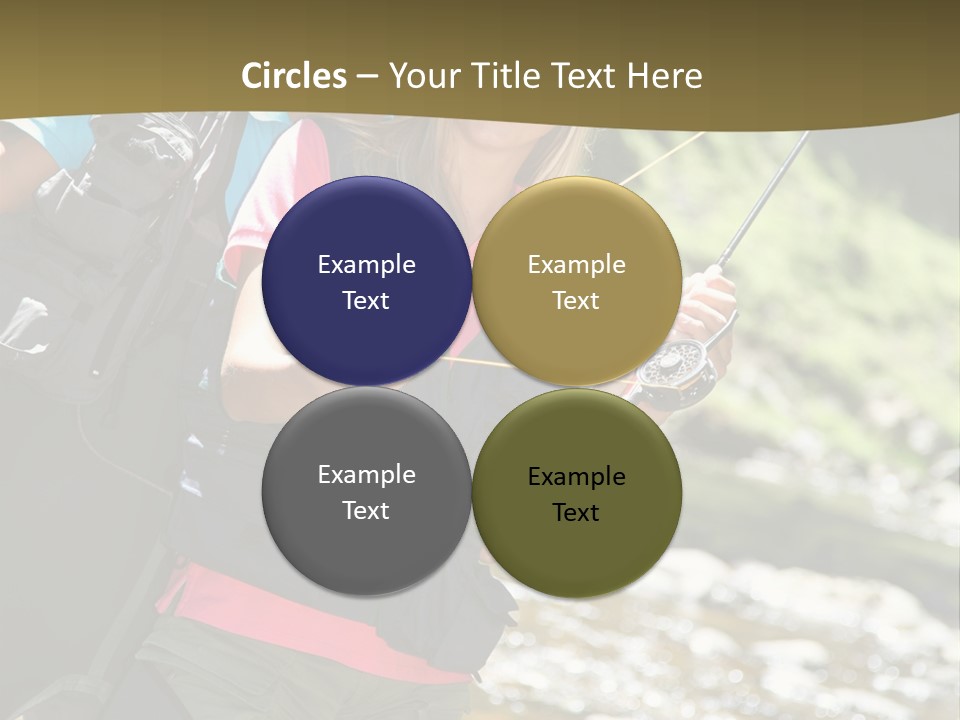 Catching River Leisure PowerPoint Template