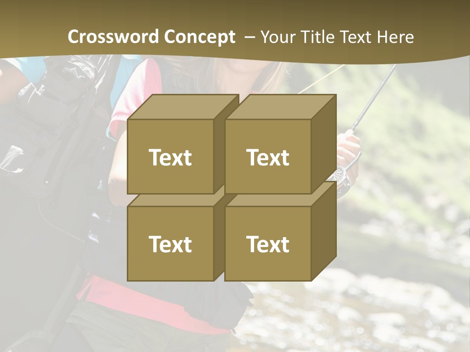 Catching River Leisure PowerPoint Template